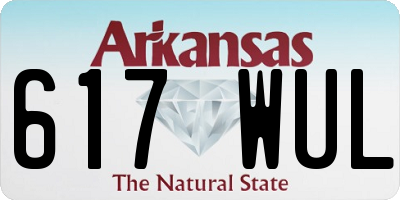 AR license plate 617WUL