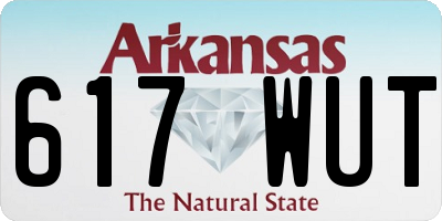 AR license plate 617WUT