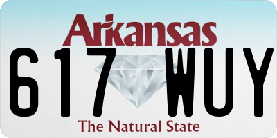 AR license plate 617WUY