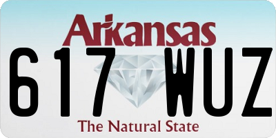 AR license plate 617WUZ