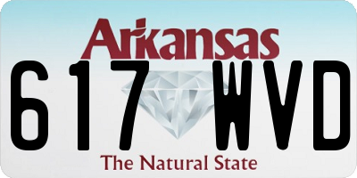 AR license plate 617WVD