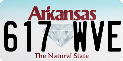 AR license plate 617WVE