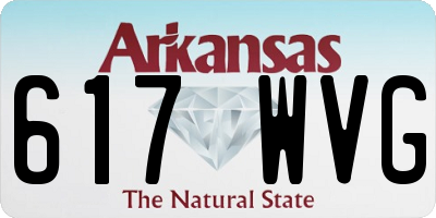 AR license plate 617WVG