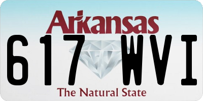 AR license plate 617WVI