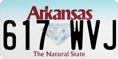 AR license plate 617WVJ