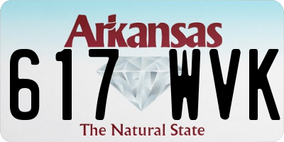 AR license plate 617WVK