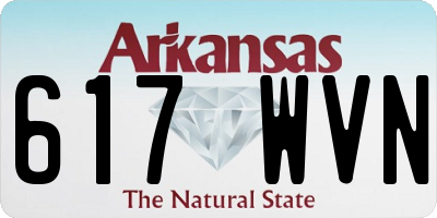AR license plate 617WVN