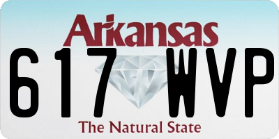 AR license plate 617WVP