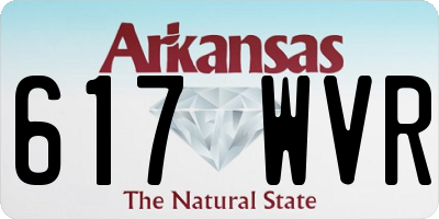 AR license plate 617WVR