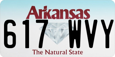 AR license plate 617WVY