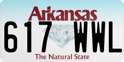 AR license plate 617WWL