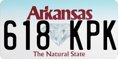 AR license plate 618KPK