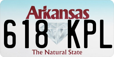 AR license plate 618KPL