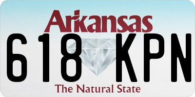 AR license plate 618KPN