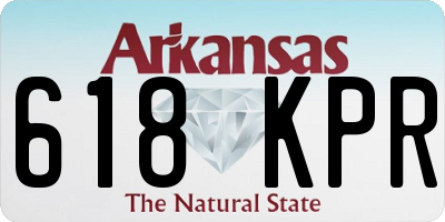 AR license plate 618KPR