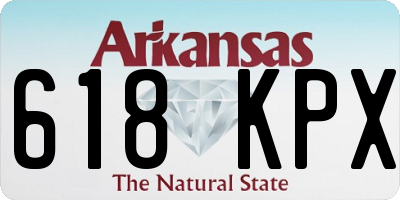 AR license plate 618KPX