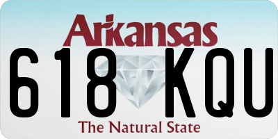 AR license plate 618KQU