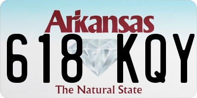 AR license plate 618KQY