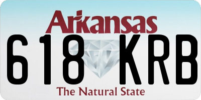 AR license plate 618KRB