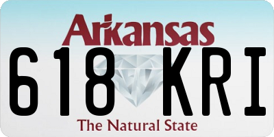 AR license plate 618KRI