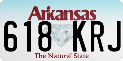 AR license plate 618KRJ