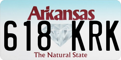 AR license plate 618KRK