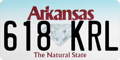 AR license plate 618KRL