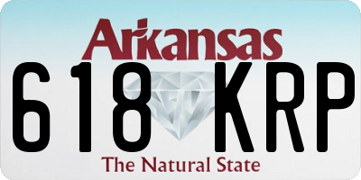 AR license plate 618KRP