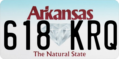 AR license plate 618KRQ