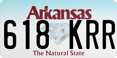 AR license plate 618KRR