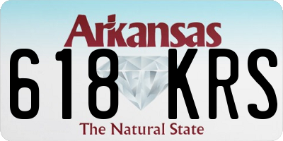 AR license plate 618KRS
