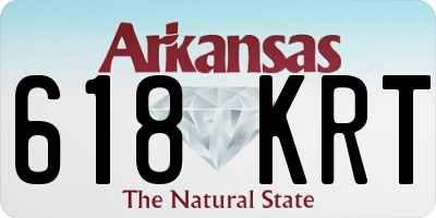 AR license plate 618KRT