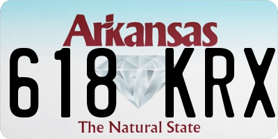 AR license plate 618KRX