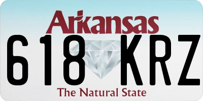 AR license plate 618KRZ