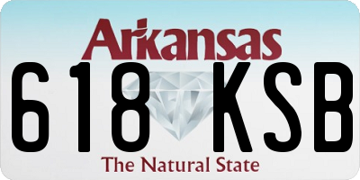 AR license plate 618KSB