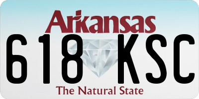 AR license plate 618KSC
