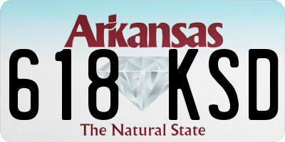 AR license plate 618KSD