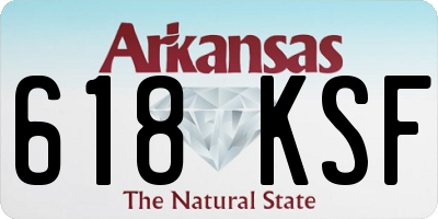 AR license plate 618KSF