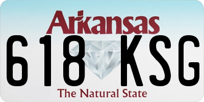 AR license plate 618KSG