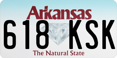 AR license plate 618KSK