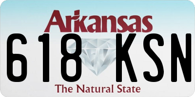 AR license plate 618KSN