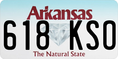 AR license plate 618KSO