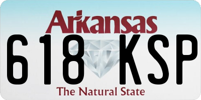 AR license plate 618KSP