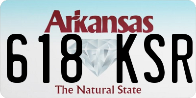 AR license plate 618KSR