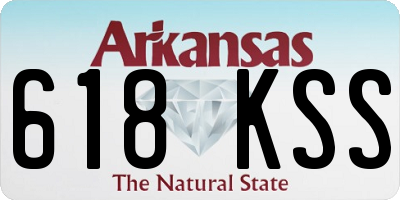 AR license plate 618KSS