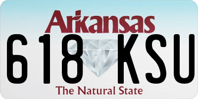 AR license plate 618KSU