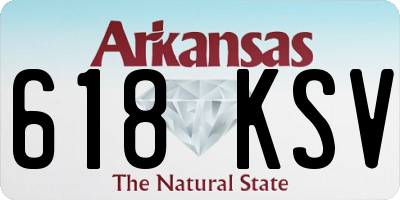 AR license plate 618KSV