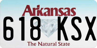 AR license plate 618KSX