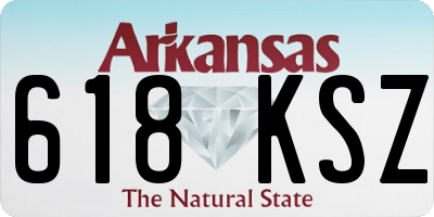 AR license plate 618KSZ