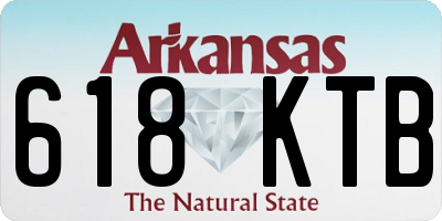 AR license plate 618KTB